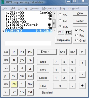 RPN Engineering Calculator 12.0.0 screenshot