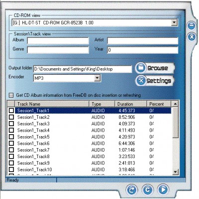 SC Free Audio CD Ripper 2.0.0.0 screenshot