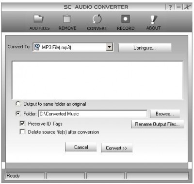 SC Free Audio Converter 6.0.0.3 screenshot