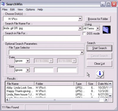 SearchWin 1.1.3 screenshot