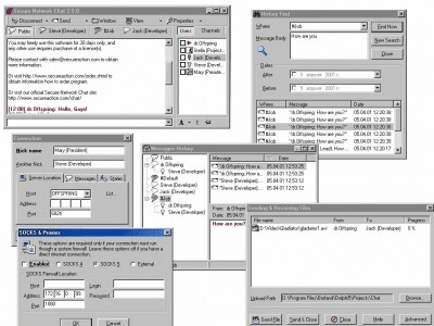 Secure Network Chat 2.5.19 screenshot