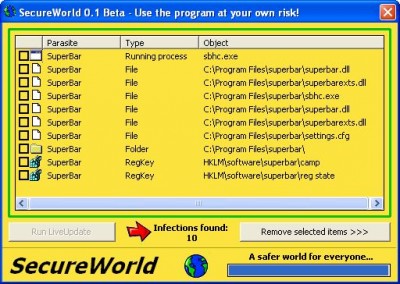 SecureWorld 0.9.101 screenshot