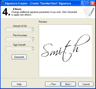 Signature Creator 1.12 screenshot