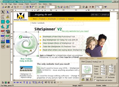 SiteSpinner 2.50 screenshot SiteSpinner 2.50 screenshot