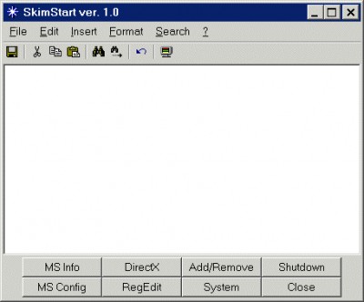 SkimStart 1.0 screenshot