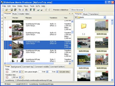 Slideshow Movie Producer 1.8 screenshot