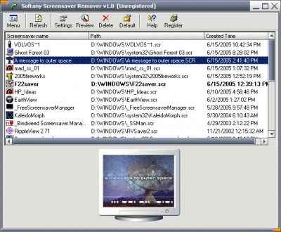 Softany Screensaver Remover 1.0 screenshot