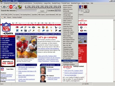 SportsBrowser 1.5 screenshot