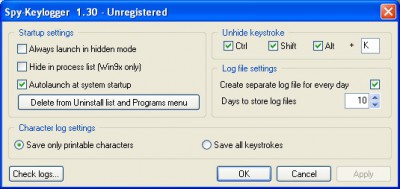 Spy-Keylogger 1.1 screenshot
