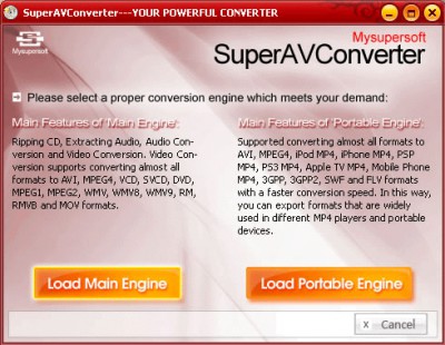SuperAVConverter 5.37 screenshot