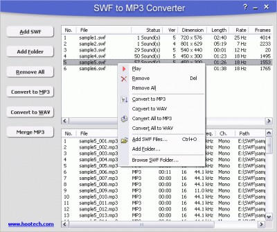 Swf to Mp3 Converter 2.2 screenshot