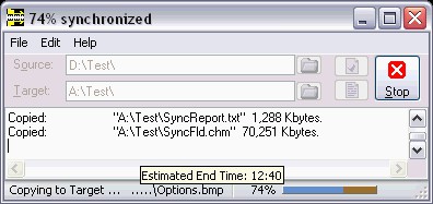 SynchroFolder 2.11 screenshot
