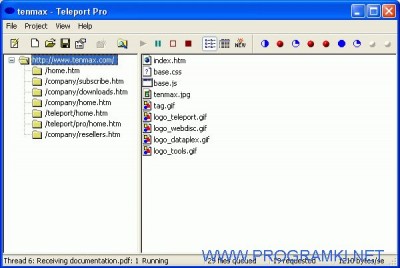 Teleport Pro 1.45 screenshot