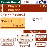 Tennis Board PalmOs screenshot