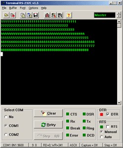 Terminal RS-232C v1.03 screenshot
