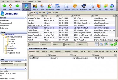 Terrasoft CRM 2.8 screenshot