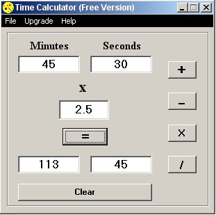 Time Calculator 1.00 screenshot