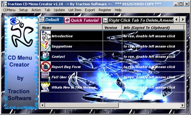 Traction CD Menu Creator 1.20.1 screenshot
