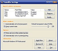 TransWin v1.0 screenshot