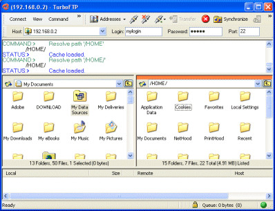 TurboFTP 6.99.1338 screenshot
