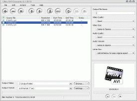 Ultra AVI Converter 2.0.8 screenshot Ultra AVI Converter 2.0.8 screenshot