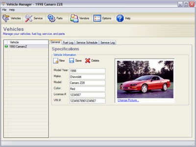 Vehicle Manager 4.0.1009 screenshot