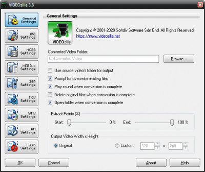 VIDEOzilla 3.8 screenshot