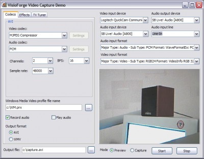 VisioForge Video Capture (ActiveX Edition) 2.35 screenshot
