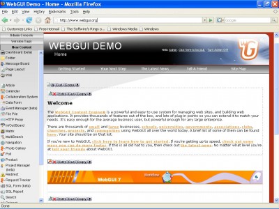 WebGUI 7.4.9 screenshot