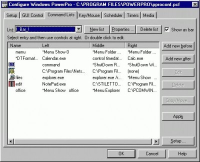Windows PowerPro 3.8 screenshot