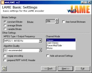 winLAME rc3 screenshot