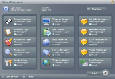 Wiretap Professional 6.0 screenshot