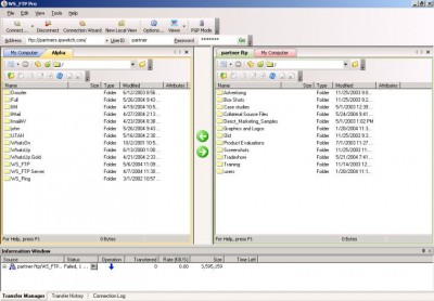 WS_FTP Pro v8.0 screenshot