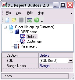 XL Report Builder 2.0 screenshot