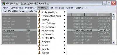 XP SysPad 6.0.5.9.2 screenshot