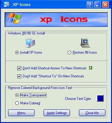 XPIcon 1.0 screenshot