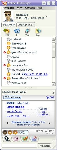Yahoo! Messenger 3.0b1r2 screenshot