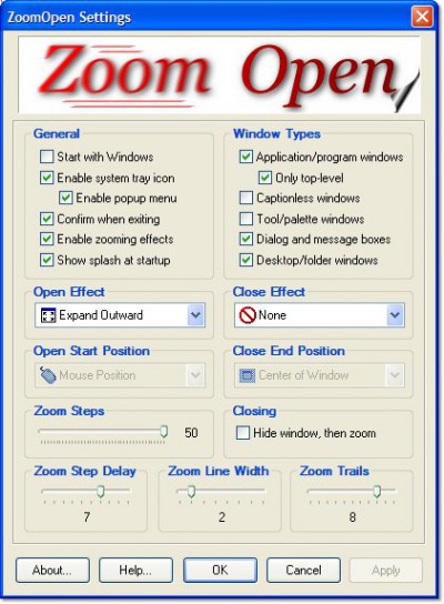 ZoomOpen 3.02 screenshot